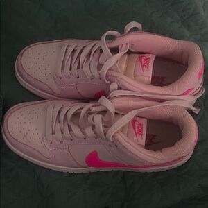 Nike Light Pink and Hot Pink Sneakers